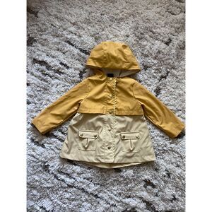Cynthia Rowley Yellow Raincoat with Hood Size 24m